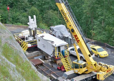 RBM7-SP-LH Drilling a 16 Foot Diameter Shaft in Central West Virginia