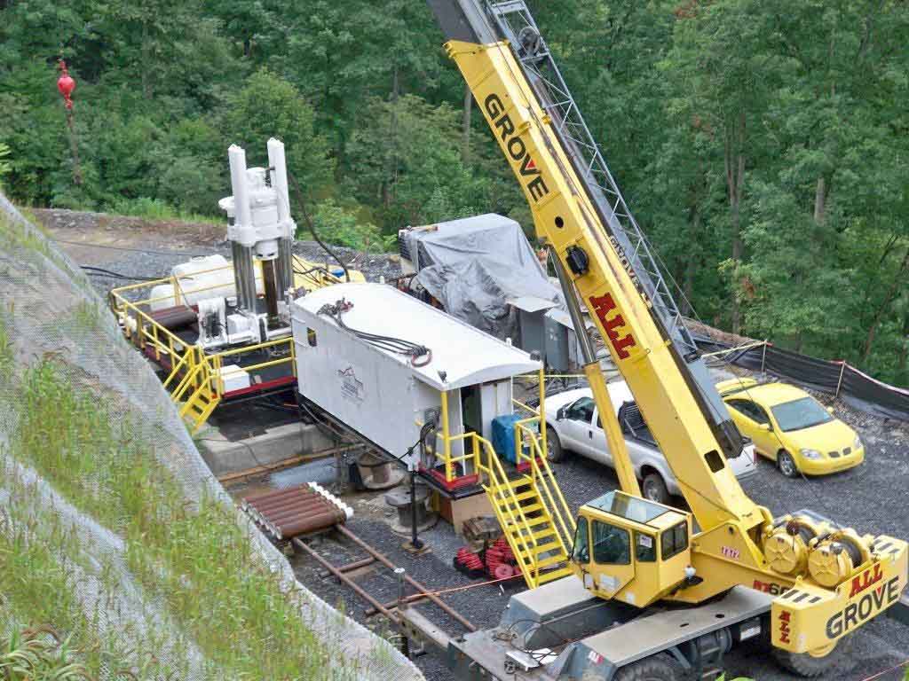 RBM7-SP-LH Drilling a 16 Foot Diameter Shaft in Central West Virginia